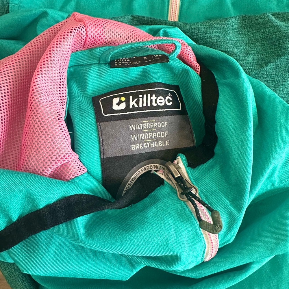 Killtec Waterproof Full Zip Softshell Jacket Teal… - image 4